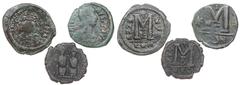 Byzantine - 3 expl. 1/2 Follis, Follis nd F