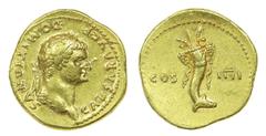 Gold Coin Domitian - Aureus nd AU. Aureus nd (Rome, AD 76). COS IIII. 7,27 g. SM 2619. BELA EF