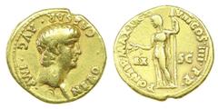 Gold coin Nero - Aureus nd AU. Aureus nd (Lugdunum, AD 60-61). PONTIF MAX TR P VIII COS IIII P P EX S C. 7,56 g. SM 1923 v. MBC VF