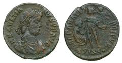 Ancient coin Gratian - AE 2 nd AE. AE 2 nd (Siscia, 379-383 d.C.). REPARATIO REI PVB SISC. 4,66 g. SM 20008. MBC VF