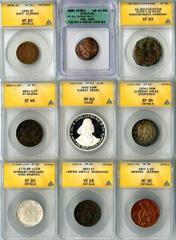 World Coins World Coin Assortment. ANACS certified unless otherwise mentioned. Haiti, 1846 2 Centimes, VF 20 details; Liberia, 1833 1 Cent, KM-Tn1, VF details, Germany: 1776-BR 1/2 Taler Hesse-Cassel,