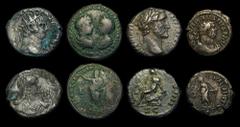 Ancient Coins Roman (7) Billon Tetradrachm Nero & Poppaea Year 11 (64-65AD) Alexandria. Obverse: Radiate head of Nero right, [NEΡΩ KΛ] AY KAIΣ ΣEB ΓEΡ AV, Reverse: Draped bust of Poppaea right LIA to 