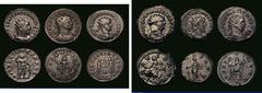 Ancient Coins Roman Ae Antoninianus (6) Valerian I (254AD) Viminacium. Obverse: Bust right, draped and radiate, IMP C P LIC VALERIANVS AVG, Reverse: Virtus standing right, holding spear, and resting h