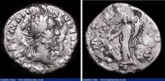 Ancient Coins Roman Denarius Didius Julianus (March to June 193AD) Obverse: Bust right, laureate, IMP CAES M DID IVLIAN AVG, Reverse: Fortuna standing left, holding rudder on globe and cornucopia, 2.6