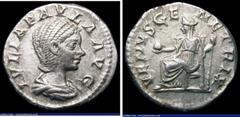 Ancient Coins Roman Denarius Julia Paula, Rome 219, Rev. VENUS GENETRIX, (RCV 7658) VF