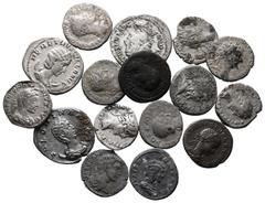 ANTIKE LOTS VARIA UND LOTS. Lot Römer (16). Lot aus 13 Denarii und 3 Antoniniani, darunter: 3x Denarii von Septimius Severus, 1x AR-Antoninianus von Gordianus III. und 1x AR-Antoninianus von Salonina.