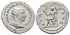 ANTIKE LOTS VARIA UND LOTS. Lot Römer (2). Lot aus 2 AR-Antoniniani: 1x Philippus I. (s.sch.-vzgl.) und 1x Trebonianus Gallus (s.sch.). (D).