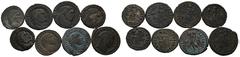 ANTIKE LOTS VARIA UND LOTS. Lot Römer (8). Lot aus 8 Folles: 3x Galerius und 5x Maximinus Daia. Um f.s.sch. und s.sch., manche etwas besser. (D).