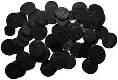 ANTIKE LOTS VARIA UND LOTS. Lot Römer (ca. 53). Lot aus ca. 53 römischen AE-Münzen. Meist AE-Münzen des Constantinus I. und Familie. Von sch. bis f.s.sch., manche etwas besser. (D).