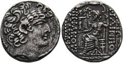 Ancient Coins SYRIA - Königreich der Seleukiden Philippos Philadelphos (93-83) Tetradrachme (13,78 g), Antiochia, posthum unter römischer Herrschaft, Aulus Gabinius (Proconsul), 57-55 v. Chr. Kopf des