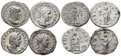 Ancient Coins - Group Lots ANTIKE Varia und Lots Lot Römische Kaiserzeit (4) Lot aus 4 AR-Antoniniani: 1x Philippus I., 1x Traianus Decius, 1x Herennia Etruscilla und 1x Volusianus. Um f.s.sch. und s.