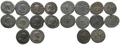 Ancient Coins - Group Lots ANTIKE Varia und Lots Lot Römische Kaiserzeit (10) Lot aus 10 AE-Antoniniani: 3x Carus (1x Divo Caro), 3x Carinus und 4x Numerianus. Meist um s.sch.