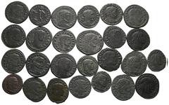 Ancient Coins - Group Lots ANTIKE Varia und Lots Lot Römische Kaiserzeit (ca. 26) Lot aus ca. 26 Folles der Tetrarchie. Meist Maximinus Daia und Licinius I. Um sch.-s.sch. und f.s.sch.