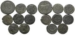 Ancient Coins - Group Lots ANTIKE Varia und Lots Lot Römische Kaiserzeit (8) Lot aus 8 spätrömischen Bronzemünzen: 1x Doppelmaiorina und 3x AE3-Münzen des Iulianus II. sowie 4x AE3-Münzen des Iovianus