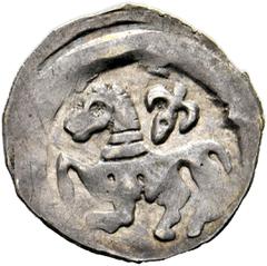 Medieval Coins ÖSTERREICH - Wiener Pfennige Interregnum 1230-1250 Lot 2 Stück; Pfennige a) Pfennig (0,83g) Wien. Av.: Pferd nach links, darüber Lilienzepter s.sch. // b) Pfennig (0,79g) Wiener Neustad