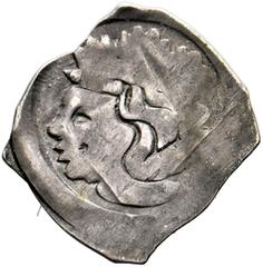 Medieval Coins ÖSTERREICH - Wiener Pfennige Interregnum 1230-1250 Lot 3 Stück; Pfennige a) Interregnum. Pfennig (0,50g) Av. gekröntes Brustbild mit Lilienzepter u. Kreuzglobus. Rv.: nicht ausgeprägt /