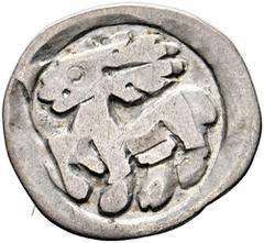 Medieval Coins ÖSTERREICH - Wiener Pfennige Albrecht I. 1282-1298 Lot 2 Stück; Pfennige Pfennig (0,57g). Av. Hirsch nach links und Pfennig (0,60g). Av.: Bindenschild, darunter rechts und links eine Li