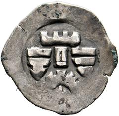 Medieval Coins ÖSTERREICH - Wiener Pfennige Friedrich der Schöne 1314-1330 Lot 3 Stück; Pfennige Pfennig (0,60g). Av.: Turm der Bogen darin Kleeblatt; rechts u. links Bindenschild. (Rv. Panther kaum a