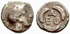 Griechenland ATTIKA - Athen Athen Tritartemoria (0,45 g), 479/393. Av.: behelmter Athenakopf rechts. Rv.: Drei Blätter um Stadtnamen. SNG.Cop:57ff.. sch./f.s.sch. Estimate: EUR 40