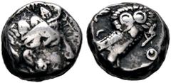 GRIECHISCHE MÜNZEN ATTIKA. Athen. Tetradrachme (17,11g), ca. 390-295 v. Chr. Av.: Kopf der Athena mit attischem Helm und Lorbeerkranz n.r. Rv.: AΘE, Eule n.r., Kopf v.v., dahinter Olivenzweig und Mond