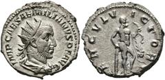 Ancient Coins: Roman RÖMISCHE KAISERZEIT - Aemilianus (253) AR-Antoninianus (4,66 g), Roma, August-Oktober 253 n. Chr. Av.: IMP CAES AEMILIANVS P F AVG, Büste mit Strahlenkrone, Drapierung und Kürass 