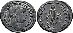 Ancient Coins: Roman RÖMISCHE KAISERZEIT - Constantius I. Chlorus (305-306) Follis (10,61 g), Alexandria, 3. Offizin, 304-305 n. Chr. Av.: FL VAL CONSTANTIVS NOB CAES, Kopf mit Lorbeerkranz n.r. Rv.: 