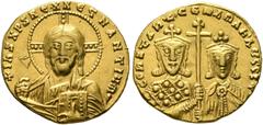 Ancient Coins: Byzantine and Migration Period BYZANZ - Konstantinos VII. Porphyrogennetos (913-959). Solidus (4,26 g), Constantinopolis, mit Romanos II., 945-959 n. Chr. Av.: + IhS XPS REX REGNANTIUm,