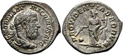 RÖMISCHE KAISERZEIT RÖMISCHE KAISERZEIT. Macrinus (217-218 n. Chr.) (D) Denarius (3,18 g), Roma, 3. Emission, Anfang März-Anfang/Mitte Juni 218 n. Chr. Büste mit Lorbeerkranz und Drapierung / Providen