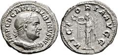 RÖMISCHE KAISERZEIT Balbinus (238 n. Chr.) Denarius (2,53 g), Roma, Jänner/Februar-Mai 238 n. Chr. Av.: IMP C D CAEL BALBINVS AVG, Büste mit Lorbeerkranz, Drapierung und Kürass n.r. Rv.: VICTO-RIA AVG