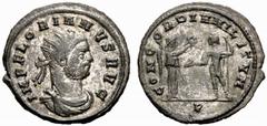 Roman Imperial Coinage Florianus, AD 276 AE-Antoninianus (3.45g), Cyzicus (Erdek), 1st officina AD 276. Av.: IMP FLORIANVS AVG, radiate and draped bust r. Rv.: CONC-ORDIA MILITVM / P (in ex.), Victory