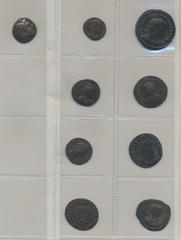 Ancient coins Ancient, Roman Empire, Lot with Roman bronze and billon coins and a Celtic silver coin. Aurelian SR3 11592, Probus SR3 11592, Constantius I SR4 14061, Galerius SR4 14336, Licinius SR4 15