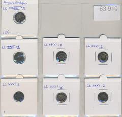 Sweden – coins Sweden, Lot of coins medieval coins from Sweden incl six brecteats Kalmar mint Albrecht of Mecklenburg LL XXXI: 1 and 2. Also a Magnus Eriksson penning LL XXVII: 11. Mixed condition and