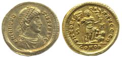 Ancient coins Ancient, Byzantine Empire, R.I.C. 14a Theodosius I (379-395). Solidus, 4.40 g. VF