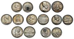 Medals Vatican. Collection of 7 Vatican medals, Innocent VII, Innocent XII, Paul V, Alexander VII (2), Clement XI (2). All posthumous mintages. TO EXAMINE. Choice VF. Est...500,00. Spanish Description