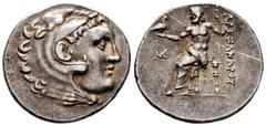 Greek Coins Kingdom of Macedon. Alexander III, "The Great". Tetradrachm. 336-323 BC. Uncertain mint. (Müller-1710). Anv.: Cabeza de Heracles a derecha recubierta con piel de león. Rev.: Zeus sentado a