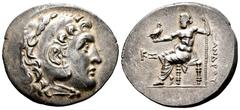 Greek Coins Kingdom of Macedon. Alexander III, "The Great". Tetradrachm. 221-189 BC. Perge. (Price-2941). Anv.: Cabeza de Heracles a derecha recubierta con piel de león. Rev.: Zeus sentado a izquierda