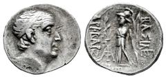 Greek Coins Cappadocian Kingdom. Ariobarzanes I Philoromaios. Drachm. 95-63 BC. Mint A (Eusebia-Mazaka). (Hgc-7,846). Anv.: Head of Ariobarzanes I right, wearing diadem. Rev.: ΒΑΣΙΛΕΩΣ ΑΡΙΟΒΑΡΖΑΝOY (Φ