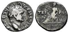 Roman Imperial Vespasian. Denarius. 71 AD. Rome. (Ric-II 46). (Rsc-561). Anv.: IMP CAES VESP AVG P M, laureate head righ. Rev.: Vesta seated left, holding simpulum; TRI-POT across fields. Ag. 3,34 g. 