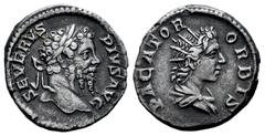Roman Imperial Septimius Severus. Denarius. 193-211 AD. Rome. (Ric-282). Anv.: SEVERVS PIVS AVG. Laureate head of Septimius Severus right. Rev.: PACATOR ORBIS. Radiate and draped bust of Sol right. Ag