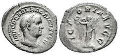 Roman Imperial Balbinus. Denarius. 238 AD. Rome. (Ric-IV 8). (Bmcre-37). (Rsc-27). Anv.: IMP C D CAEL BALBINVS AVG, laureate, draped and cuirassed bust to right. Rev.: VICTORIA AVGG, Victory standing 