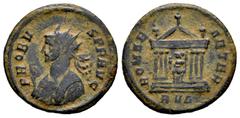 Roman Imperial Probus. Antoninianus. 279/280 AD. Rome. (Ric-185). Ae. 3,14 g. Almost VF. Est...25,00. Spanish Description: Probo. Antoniniano. 279/280 d.C. Roma. (Ric-185). Ae. 3,14 g. MBC-. Est...25,