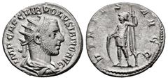 Roman Imperial Volusian. Antoninianus. 251-253 d.C. Rome. (Ric-187). (Rsc-135a). Anv.: IMP CAE C VIB VOLVSIANO AVG, radiate, draped and cuirassed bust right. Rev.: VIRTVS AVGG, Virtus standing left, h