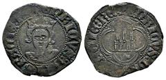Medieval Coins Kingdom of Castille and Leon. Enrique II (1368-1379). 1/2 billon real. (Bautista-619, Plate coin). (MOMECA-58.3D, Plate coin). Anv.: + ENRICVS : DEI : GRACIE : (RE). Rev.: + ENRICVS : D