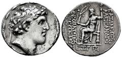 Greek Coins Seleukid Kingdom. Alexander I Balas. Tetradrachm. SE 166 = 147/6 a.C. Antioch on the Orontes. (SC-1784). Anv.: Diademed head of Alexander I to right. Rev.: BAΣIΛEΩΣ / AΛEΞANΔPOY - ΘEOΠATOP