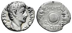 Roman Imperatorial Augustus. Denarius. 19 BC. Colonia Patricia (Córdoba). (Ffc-181). (Ric-86a). (Cal-749). Anv.: CAESAR AVGVSTVS bare head of Augustus right. Rev.: SIGNIS RECEPTIS above and below S.P.
