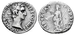 Roman Imperial Nerva. Denarius. 97 d.C. Rome. (Ric-II 19). (Bmcre-46). (Rsc-113). Anv.: IMP NERVA CAES AVG P M TR P COS III P P, laureate bust to right. Rev.: LIBERTAS PVBLICA, libertas standing left,