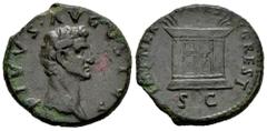 Roman Imperial Divus Augustus. Unit. 97-98 d.C. Rome. Restitution issue struck under Nerva. (Ric-II 133 (Nerva)). (Bmcre-158 (nerva)). (C-566). Anv.: DIVVS AVGVSTVS. Cabeza laureada a la derecha. Rev.