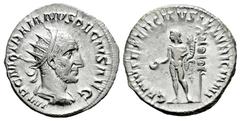 Roman Imperial Trajan Decius. Antoninianus. 249-251 d.C. Rome. (Ric-IV 16c). (Rsc-46). Anv.: IMP C M Q TRAIANVS DECIVS AVG, radiate, draped and cuirassed bust to right. Rev.: GENIVS EXERCITVS ILLVRICI