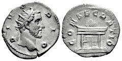 Roman Imperial Divus Antoninus Pius. Antoninianus. 250-251 d.C. Rome. Commemorative issue struck under Trajan Decius. (Ric-IV 90). (Rsc-1189). Anv.: DIVO PIO, radiate head to right. Rev.: CONSECRATIO,