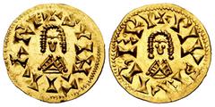 Suinthila (621-631) Suinthila (621-631). Tremissis. Eliberri (Granada). (Cnv-288.4). (R. Pliego-375a). Anv.: +SVINTILARI⁝. Rev.: +PIVSELIBERI. Au. 1,39 g. Original luster. Magnificent piece. AU. Est..